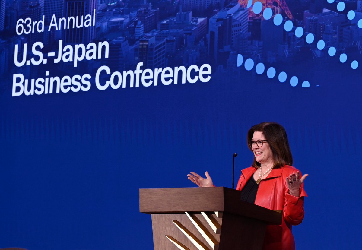 ChamberGlobal's tweet photo. We just wrapped the 63rd US-Japan Business Conference: two days of dialogue with top business and gov't leaders from 🇺🇸🇯🇵

As Japan's Prime Minister Sanae Takaichi said, "This conference has made tremendous contributions to the growth of economic relations between our countries." https://t.co/F5WySCpV8G