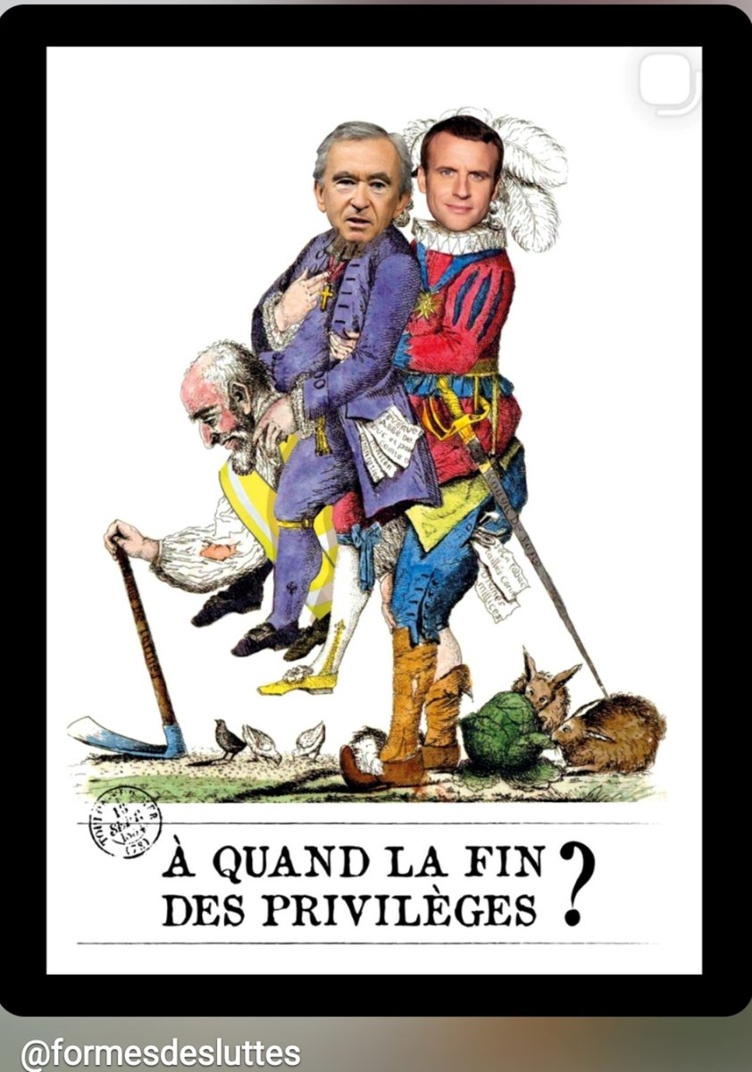 BitterFruitSR's tweet photo. @FormesDeLuttes  
A quand la fin des privilèges ? https://t.co/cVAPmbuHmp