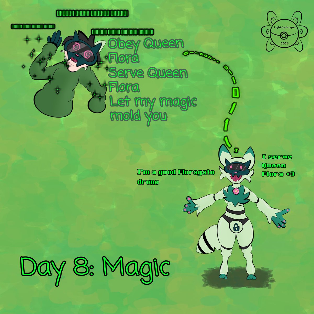 Lightfurdragon's tweet photo. #NSFW

Octransfur Day 8: Magic

My queen @feliflora used her magic on me, and became into its most loyal Floragato Drone, ready to help with anything she needs. This unit is so happy to be their Floragato Drone.

#tfeveryday #transformation #hypnosis #transfur https://t.co/L837TTFlwy