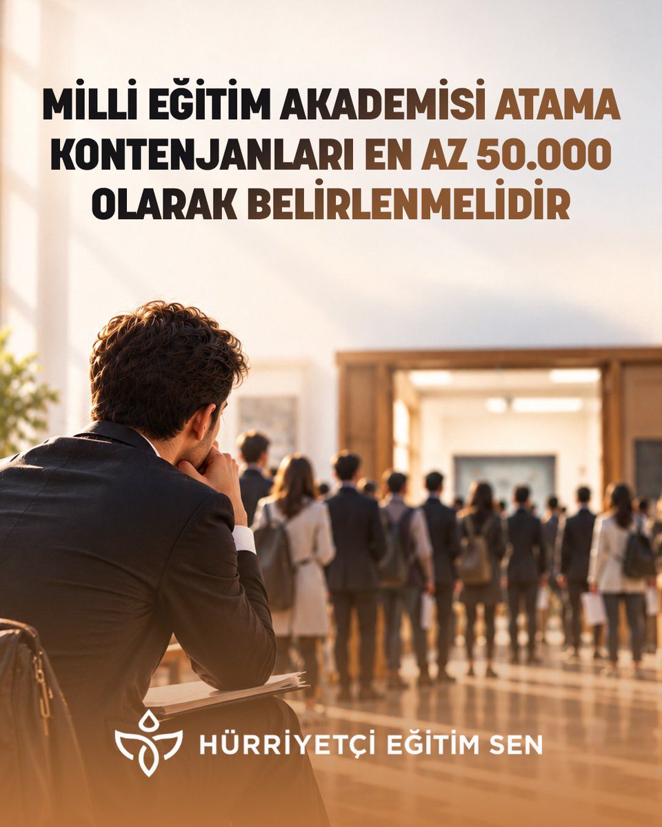 leventkuruoglu's tweet photo. Eğitimde tasarruf olmaz! Derslikler öğretmensiz, öğretmenler atamasız kalmasın. Okullardaki ihtiyacın karşılanması ve eğitimin niteliğinin artması için 50 bin öğretmen ataması şart. Yıllarca verilen emeğin, gece gündüz dökülen alın terinin karşılığı ücretli öğretmenlik değil, kadrolu atamadır. Güçlü bir eğitim sistemi için yetkililerden müjde bekliyoruz Öğretmenler sınıfına kavuşmak istiyor!
@RTErdogan @tcmeb @HMBakanligi
#MehmetŞimşekAGS50Bin