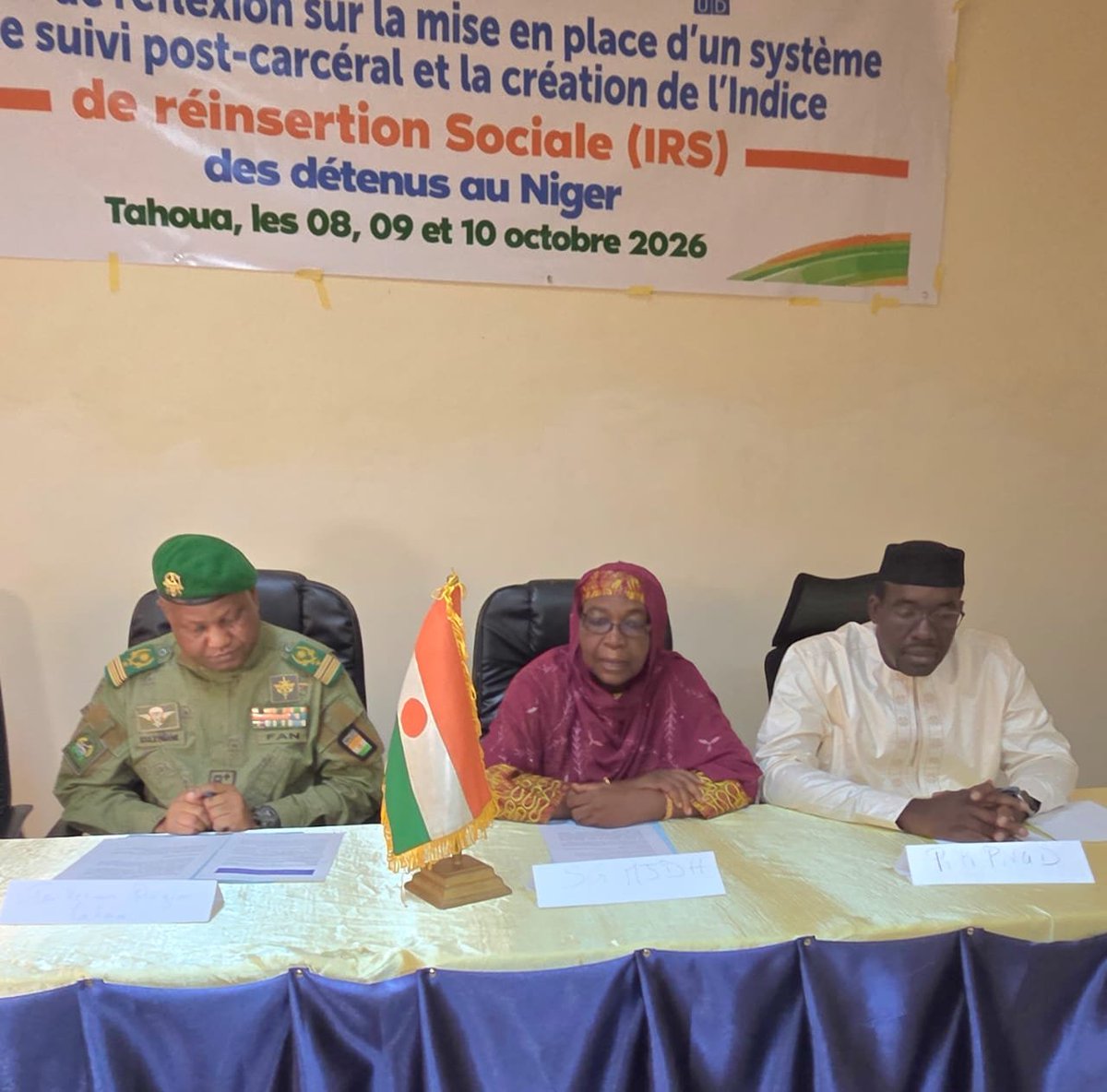PnudNiger's tweet photo. 📍#Tahoua | Lancement ce matin de l’atelier de réflexion consacré à la mise en place d’un système de suivi post-carcéral et à l’élaboration de l’Indice de Réinsertion Sociale (IRS). Une étape importante du projet #PRESPEN du #PNUD, financé par le Royaume des Pays-Bas, pour promouvoir une réinsertion durable et réduire les risques de récidive. 🇳🇪🤝🇳🇱
@alexanderdecroo @UNDPAfrica