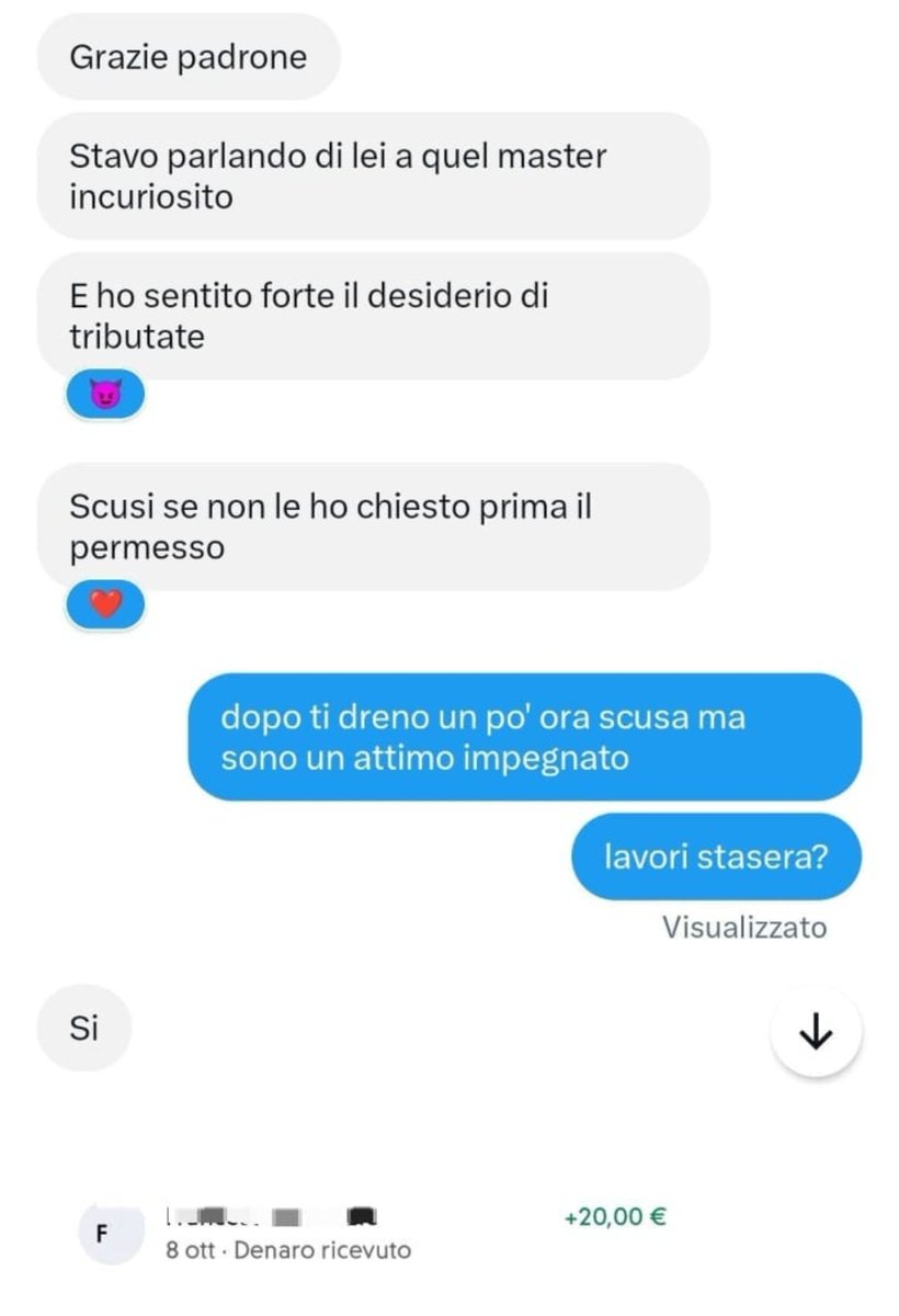 SisonoMasterdai's tweet photo. Amo troppo questa forma di potere, è troppo divertente sapere che amate il vostro ruolo consapevoli dei sacrifici che dovete fare per strisciare ai miei piedi! è Bellissimo sentirsi chiedere scusa se il verme non ha chiesto se poteva inviare. Questa è la Findom che amo #findoms https://t.co/6CUrwPfNww