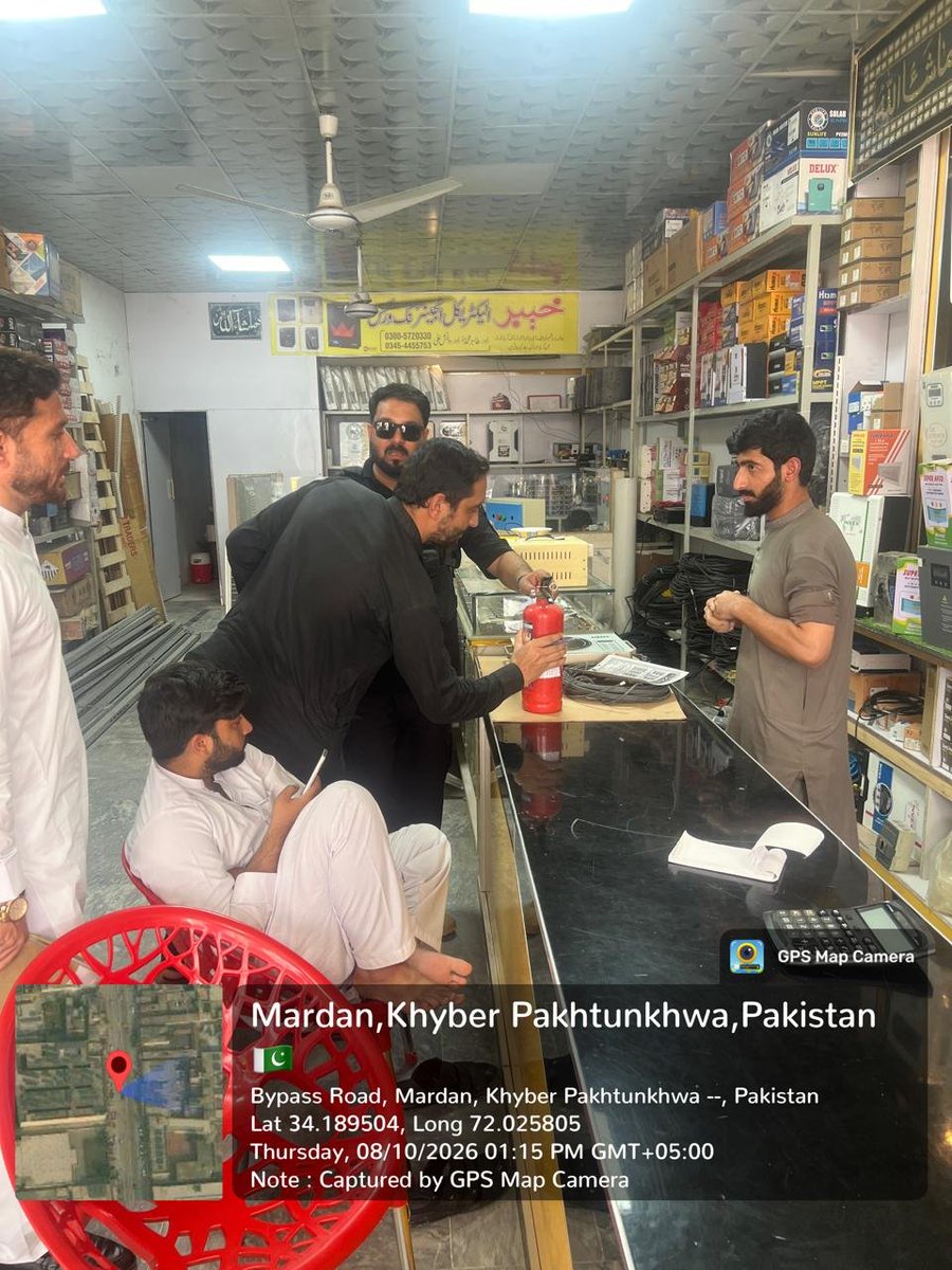 CivilMardan's tweet photo. مورخہ 08/10/2026
🔥 ضلع مردان میں فائر سیفٹی انتظامات کا معائنہ

سول ڈیفنس آفیسر مردان جناب شوکت علی صاحب  کی ہدایات پر ڈسٹرکٹ سول ڈیفنس مردان کے انسٹرکشنل اسٹاف کی جانب سے ضلع مردان میں مختلف مقامات پر  فائر سیفٹی انتظامات کا تفصیلی معائنہ کیا گیا۔ https://t.co/cOAcHGkdrj