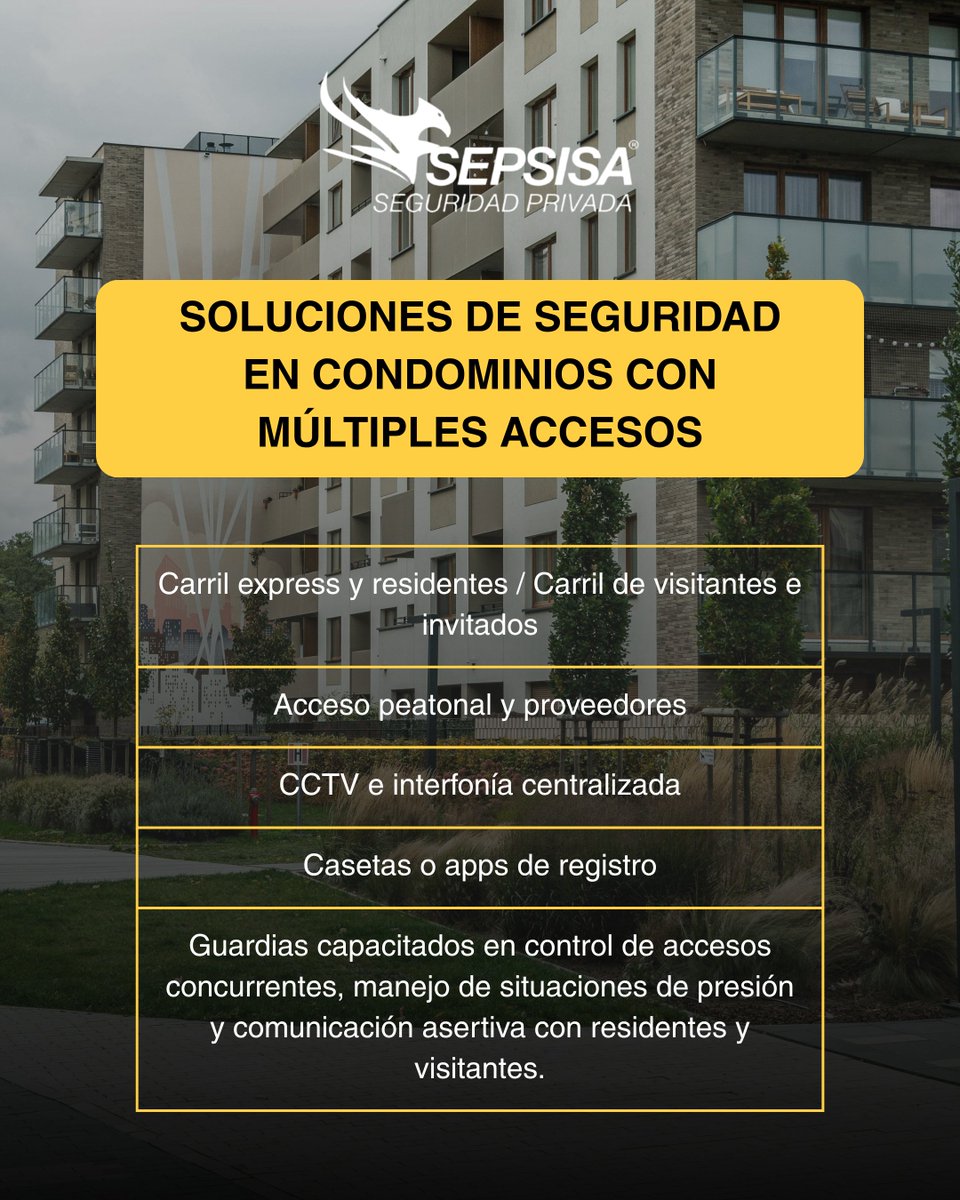 SepsisaMexico's tweet photo. Gestionar un condominio o complejo con varios accesos 🚧 exige un equilibrio perfecto entre seguridad estricta y agilidad operativa 🚗. https://t.co/f8QtP8ToqL