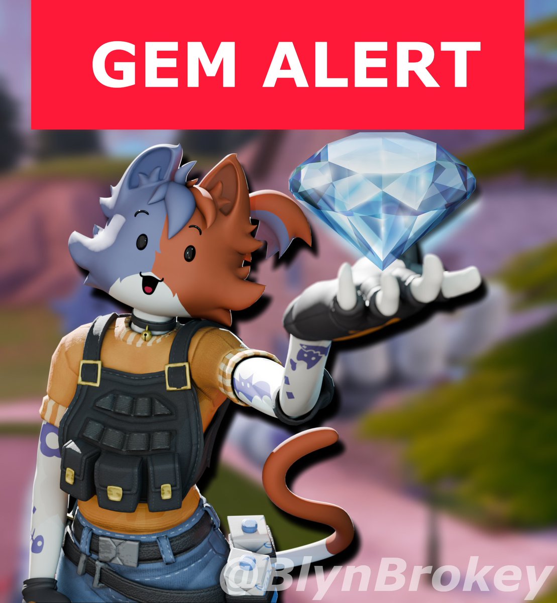 BlynBrokey's tweet photo. GEM ALERT!!!

i saw the original picture earlier and i immediately wanted to make a render of it

amazing wonderful Cate Meowdy model by @ApvCoffee

#Fortnite #fortniteart #catemeowdy #fortnitemares https://t.co/439qHk2dOp