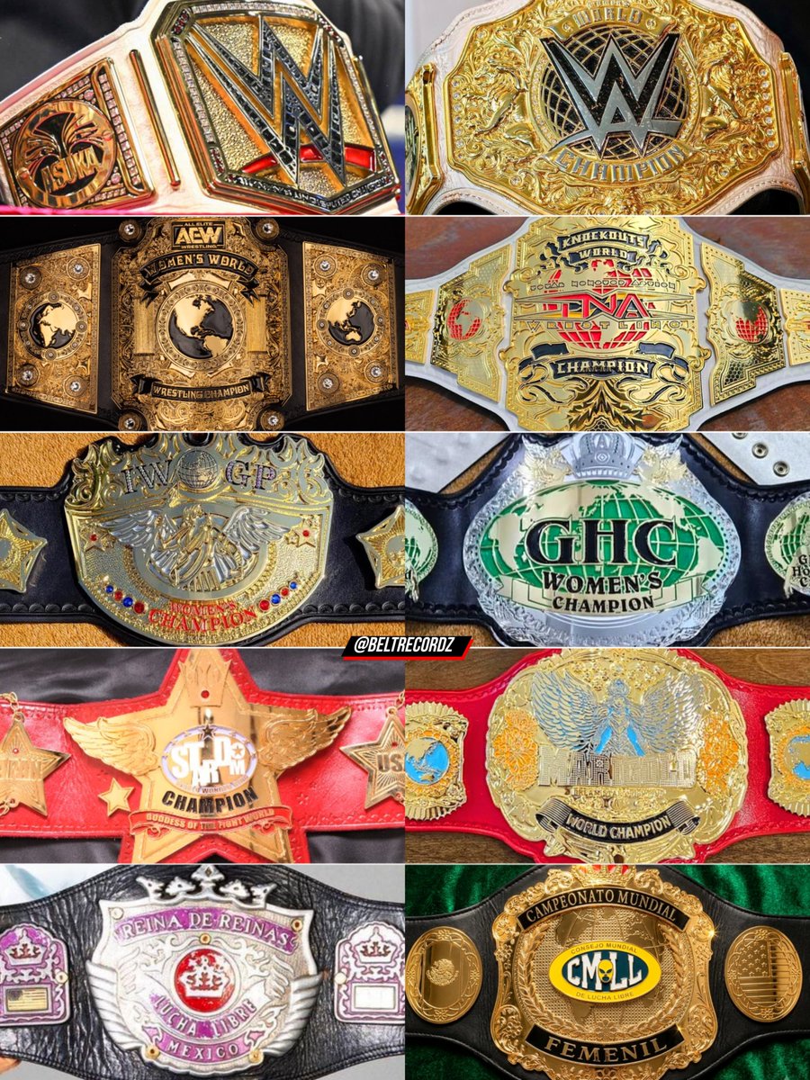 beltrecordz's tweet photo. Current Women's World Championship Designs.. https://t.co/McXt6As7Yw