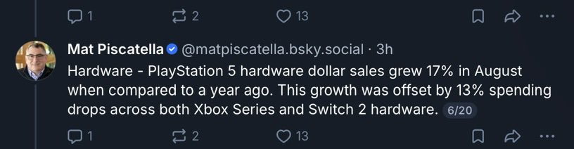 JayBari_'s tweet photo. Marvel Tokon: Fighting Souls debuts at #3 in August 2026 U.S. sales. Huge sales success for PlayStation and Fighting Games in general 

The top selling games in 2026. Nintendo Switch 2 wins August 2026 in both Dollar &amp; Unit sales. PS5 came in second across both as well https://t.co/tDUXZtnDKs