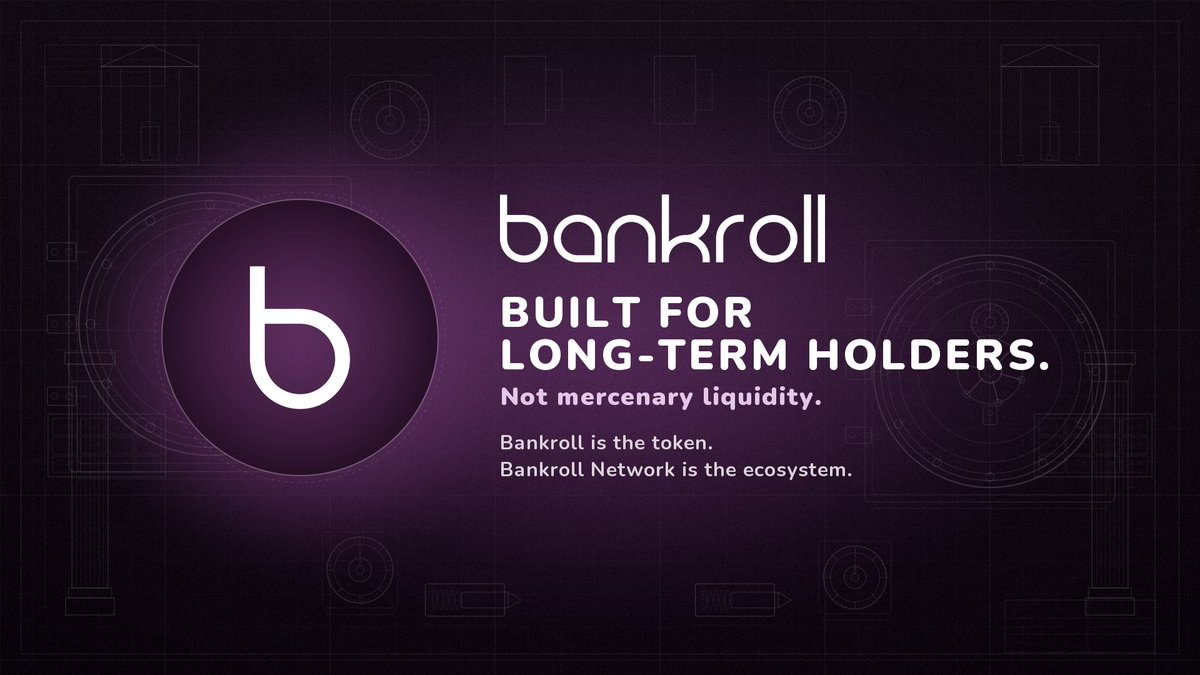 Bankroll_Status's tweet photo. BANKROLL is built  for long-term holders https://t.co/4uvNmxFFL6