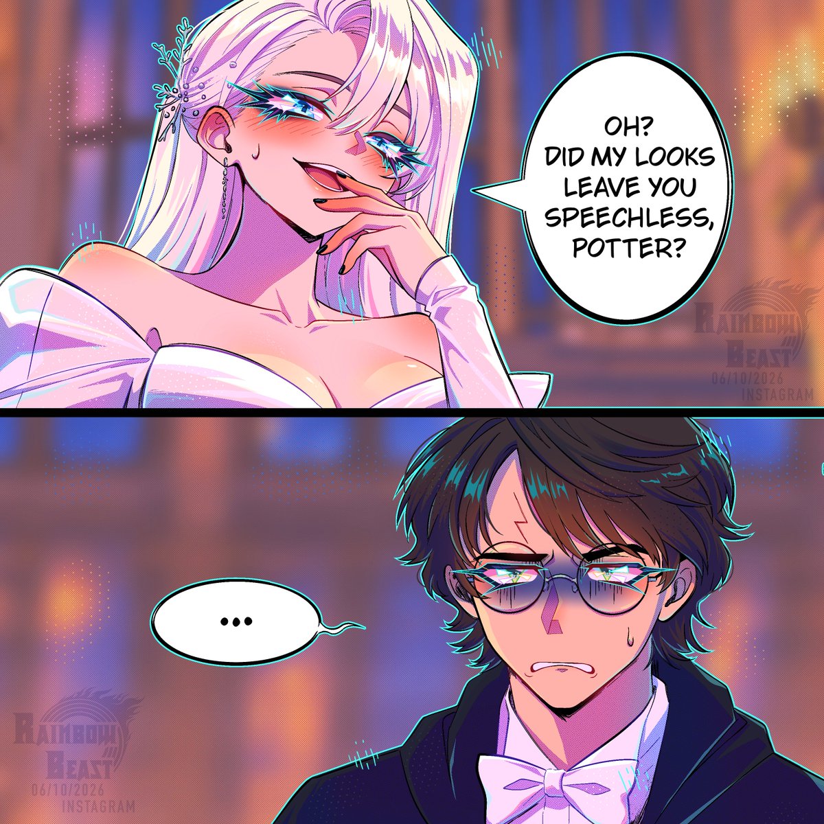 RainbowBeastArt's tweet photo. Draco at the Yule Ball… 👀🐍
I had to join the Draco Waifu trend.
 To be continued… 💚
#Drarry #DracoMalfoy #HarryPotterFanart https://t.co/j4r6KPHLSd