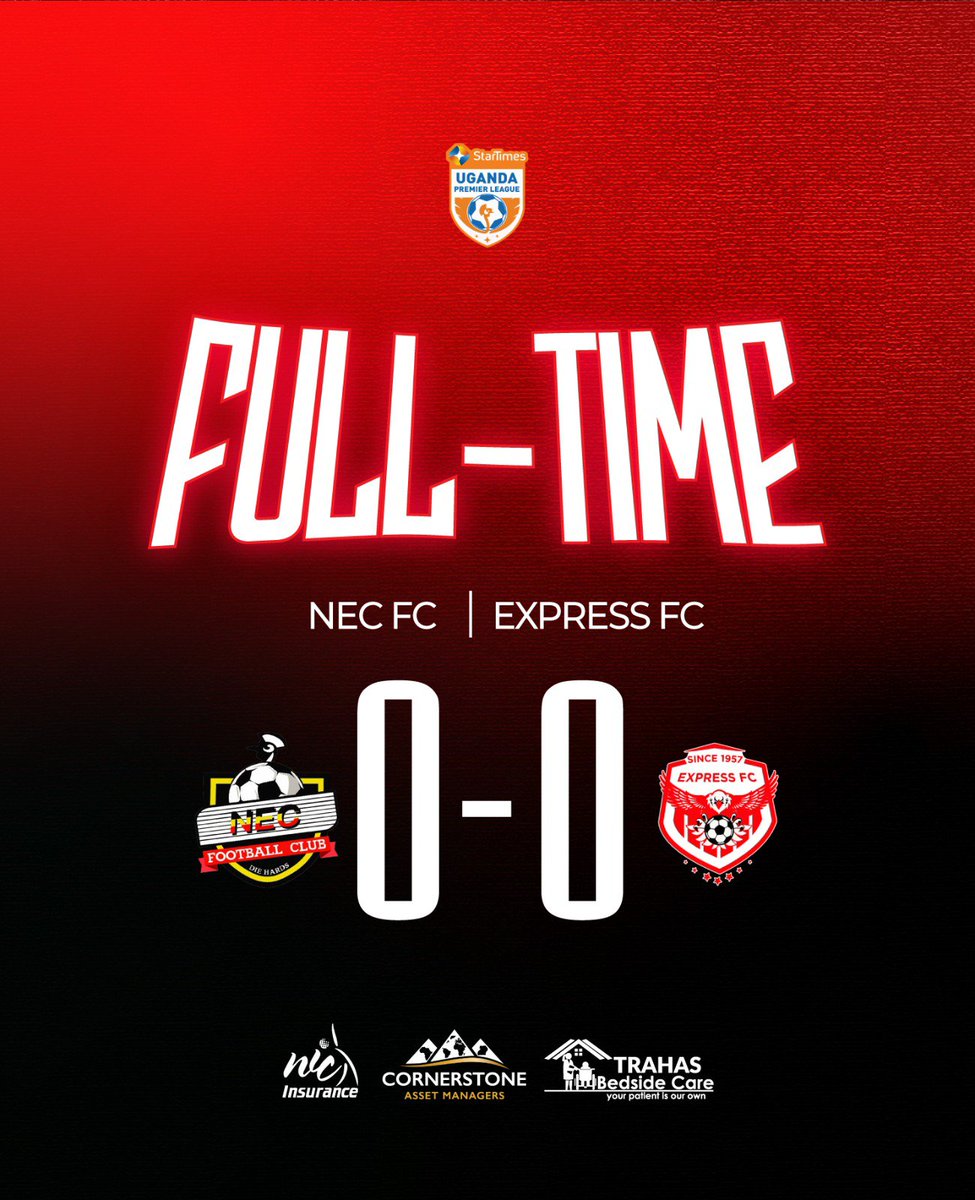 ExpressFCUganda's tweet photo. We take a  point home 

#NECEXP #StarTimesUPL https://t.co/Pv5N643Uei