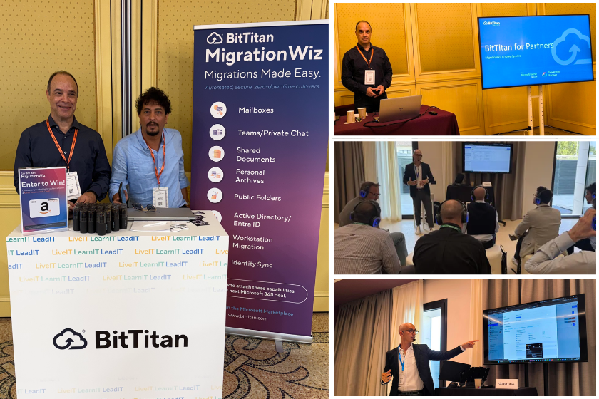 BitTitan's tweet photo. Houssem and David had a great time representing us at @ArrowGlobal University 2026, where @BitTitan was proud to be a Gold Sponsor. Thank you to the Arrow team for bringing the partner community together for a fantastic day of conversations, learning, and collaboration. https://t.co/vTvaSwnpgK