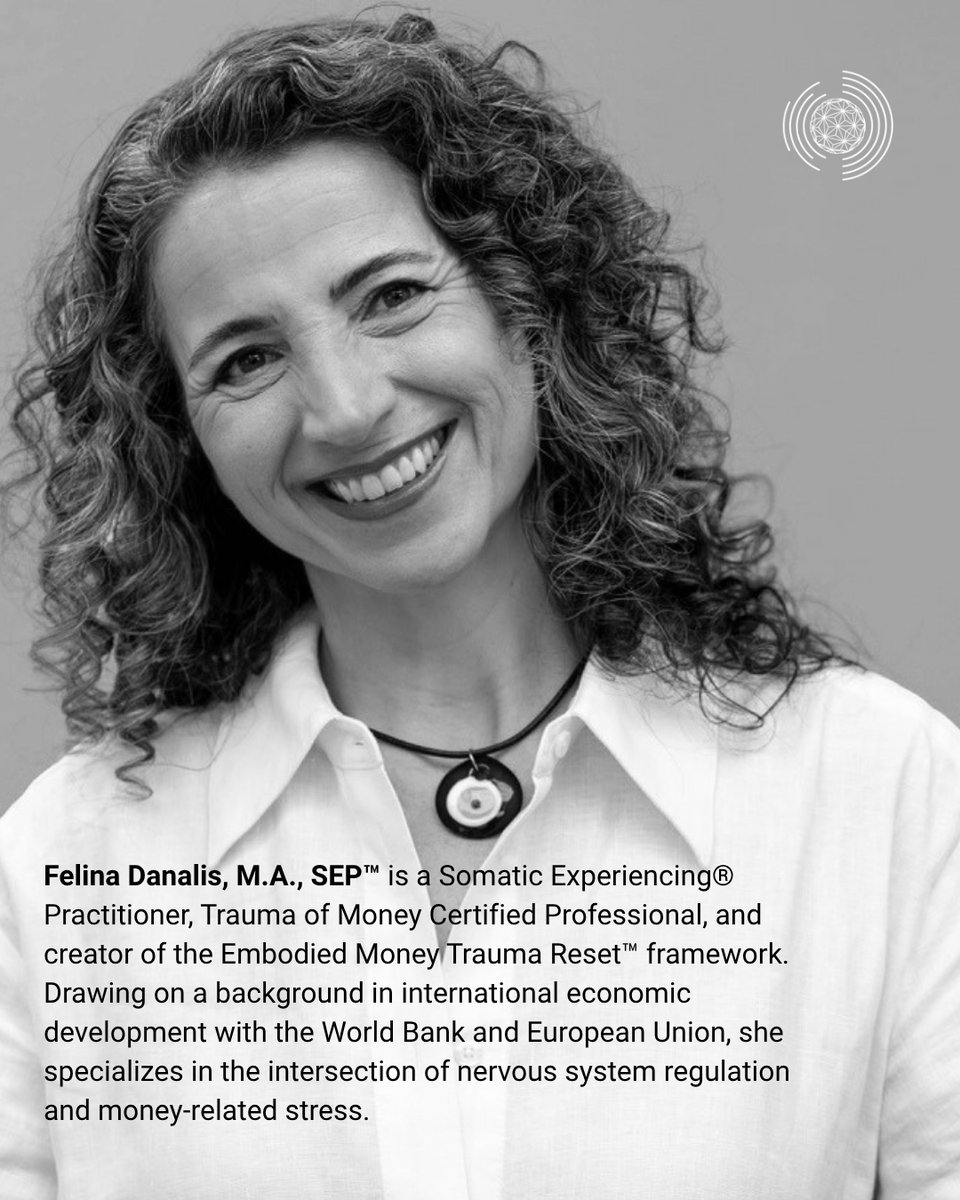 Somatic_Exp_Int's tweet photo. Our upcoming SEI Short Program explores money through a Somatic Experiencing® lens, offering practical tools for understanding financial stress as an embodied experience.

✨ Learn more: https://t.co/o8VHSppai8 https://t.co/xflKh84uU0
