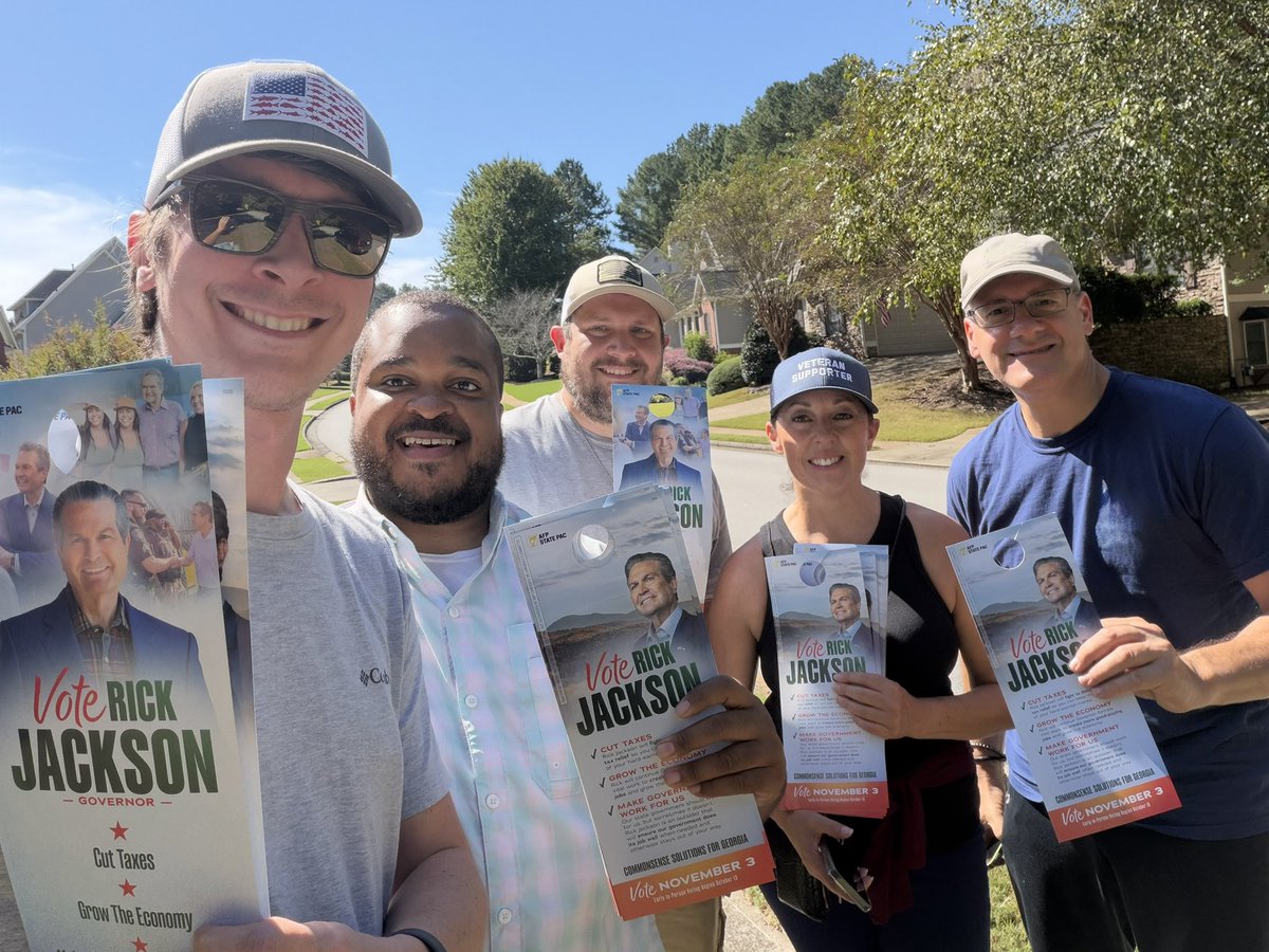 AFPGeorgia's tweet photo. Another great day on the doors for the AFP State PAC team in support of Rick Jackson for Governor! 🚪🚶🏻‍♂️ https://t.co/K9WmsXm06Z
