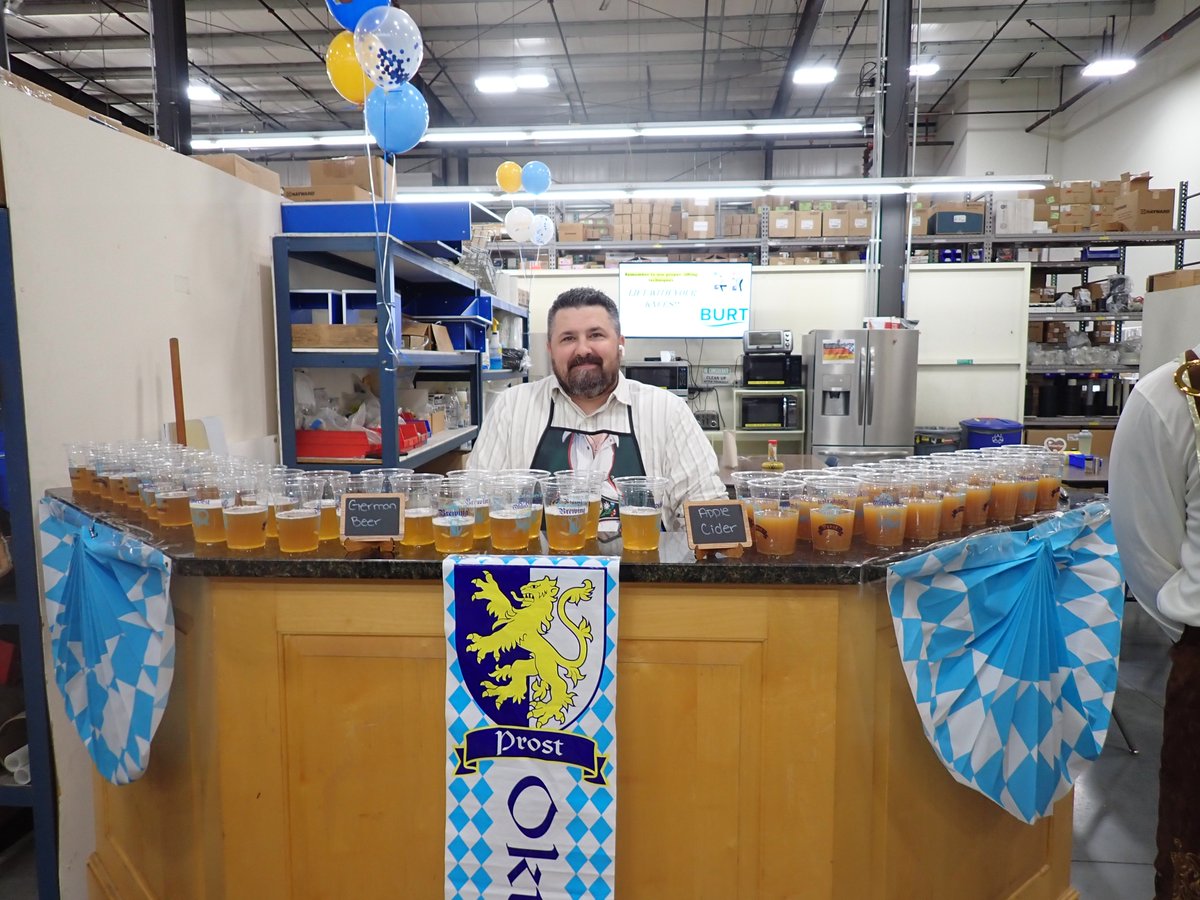 burtprocess's tweet photo. Burt Process celebrated Oktoberfest with a special lunch filled with great food, laughs, and appreciation for the people who make it all possible. We’re grateful for our amazing employees! 💙🍺

#BurtProcess #Oktoberfest #EmployeeAppreciation https://t.co/QadjVPci1f