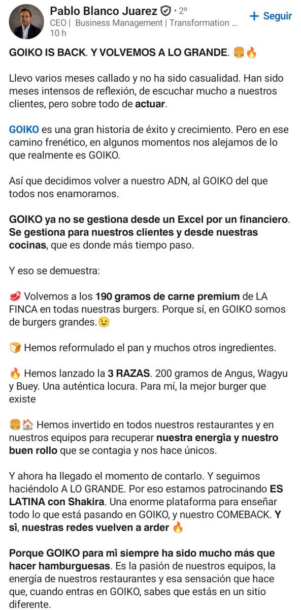 jlantunez's tweet photo. "GOIKO ya no se gestiona desde un Excel". https://t.co/uWVXbSOKad