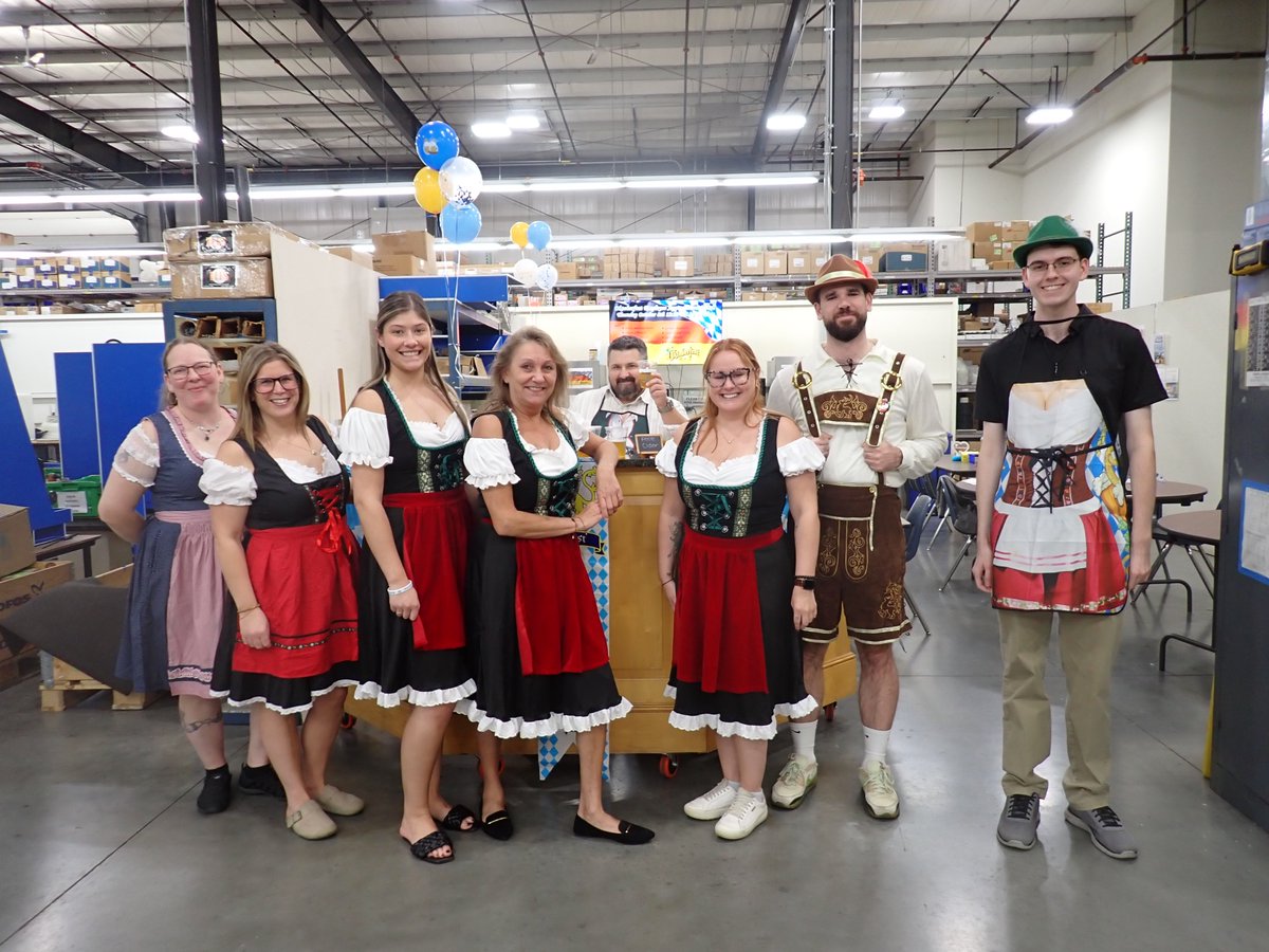 burtprocess's tweet photo. Burt Process celebrated Oktoberfest with a special lunch filled with great food, laughs, and appreciation for the people who make it all possible. We’re grateful for our amazing employees! 💙🍺

#BurtProcess #Oktoberfest #EmployeeAppreciation https://t.co/QadjVPci1f