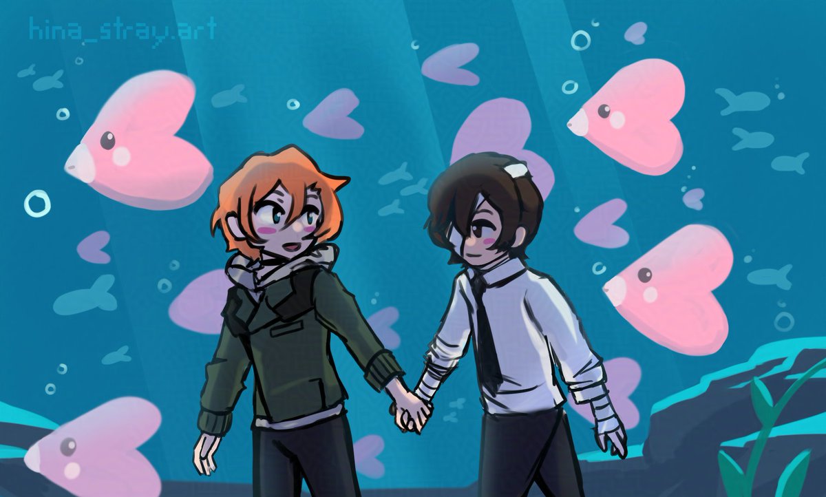 hina_stray's tweet photo. Aquarium Date 🐟
#skk #bsd https://t.co/554xgM9daJ