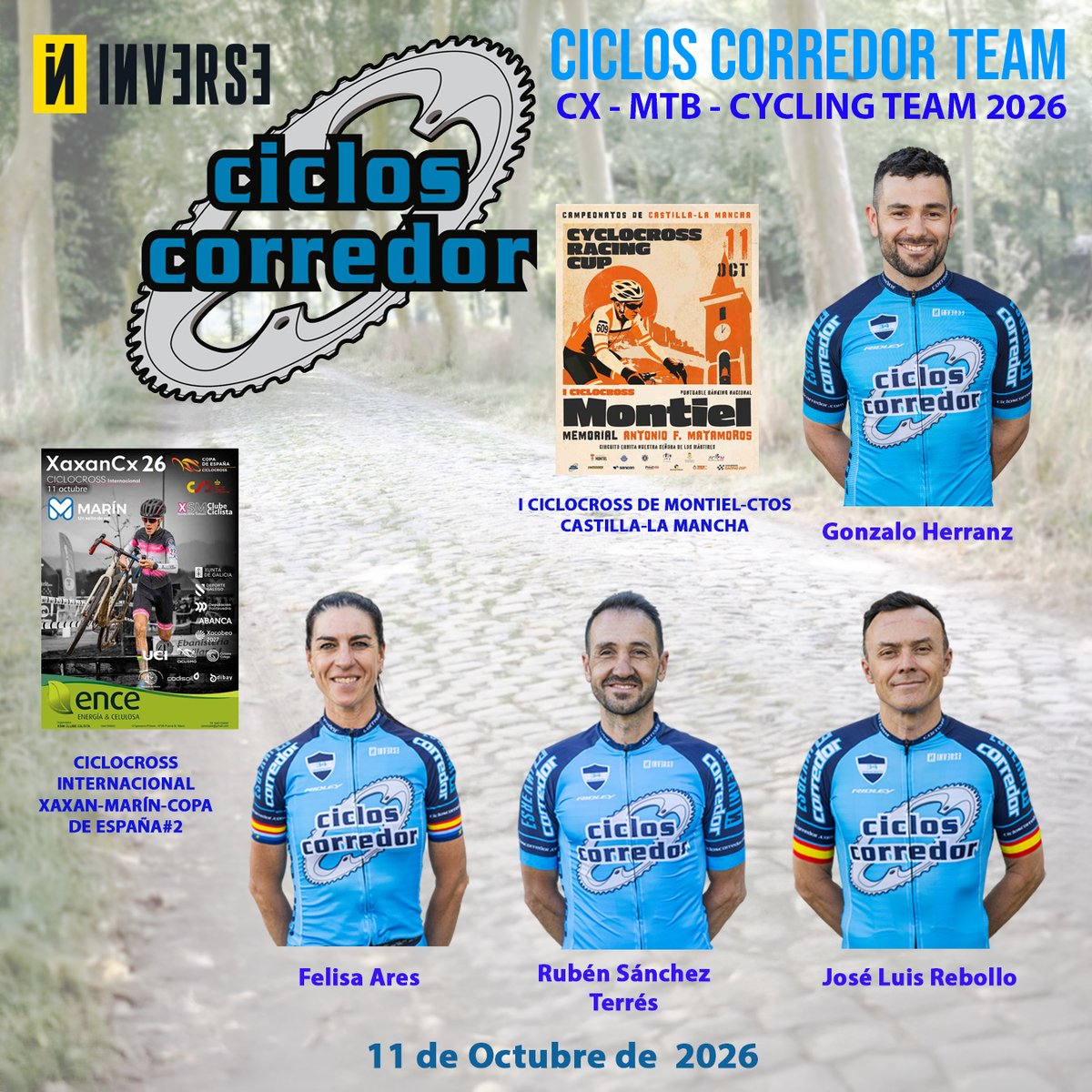 ciclos_corredor's tweet photo. DOS NUEVAS CITAS IMPORTANTES DEL CICLOCROSS🚵♂️ PARA EL EQUIPO EN MARÍN🌍 Y MONTIEL🌍. Info previa📝 y convocados📝👉🔗: https://t.co/N9wnXhBpcY
#cicloscorredor
#inverse
#ciclismo
#Ciclocross https://t.co/XVR8CeJuIA