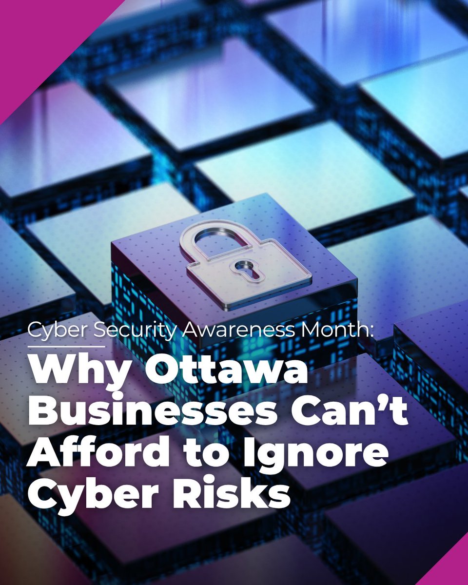 TrigonInsurance's tweet photo. Small business doesn’t mean small cyber risk. 🔒

October is Cyber Security Awareness Month, a reminder for Ottawa business owners to take a closer look at their online security. 

Read more: https://t.co/Z0xO18Cti7

#TrigonInsurance #CyberSecurityAwarenessMonth #OttawaBusiness https://t.co/pfjDXmztxb