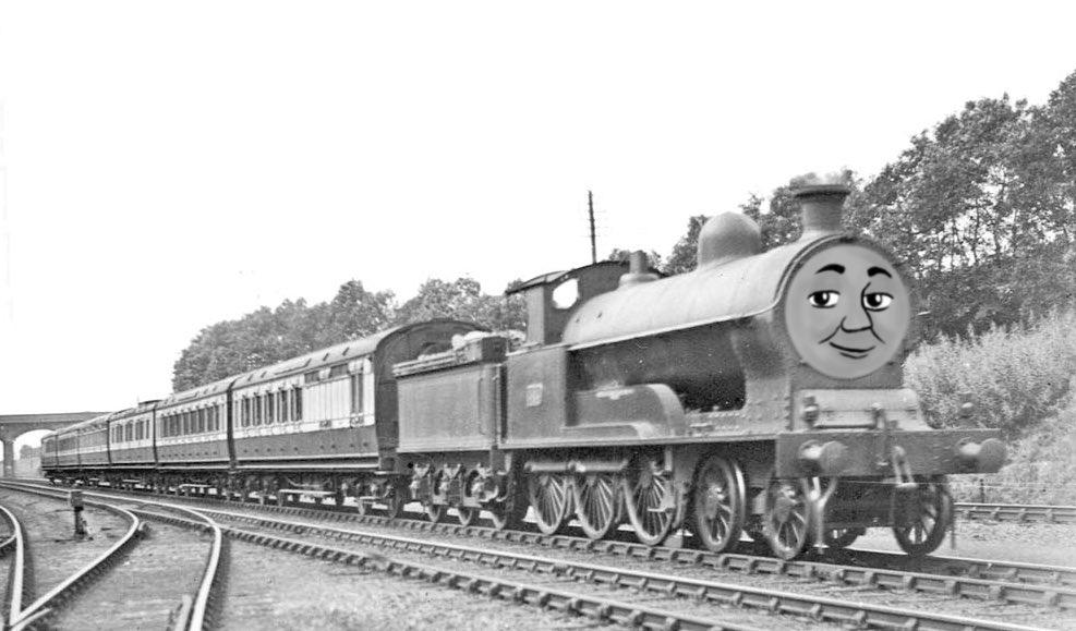 JustAnotherRing's tweet photo. Trying out a new style for the faces on my engines. These are my takes on most of the loaned engines. Alice, 98462 (Malcolm), 87546 (Freya), and the green engine (Cedric). 

#ttte #thomasandfriends https://t.co/XU3l5dMzFY