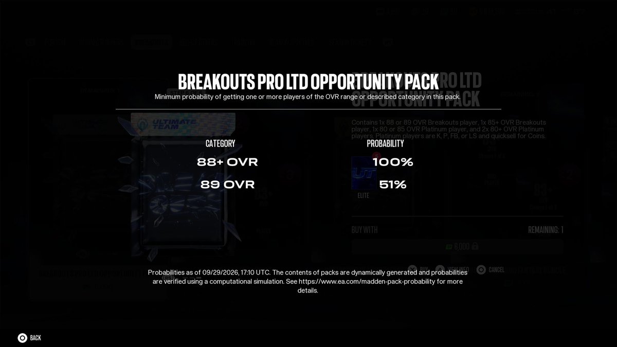 SaltyJackYT's tweet photo. Good Job EA!!! $145 for a 51% chance https://t.co/dmWc6WZRg9