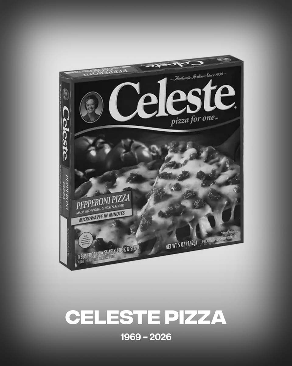 Complex's tweet photo. A piece of childhood gone 🍕💔 

After nearly 60 years on grocery store shelves, Mama Celeste Pizza is officially being discontinued. Conagra is phasing out the beloved frozen pizza brand, with its products expected to disappear completely by early 2027. https://t.co/nTtEmjtwF7