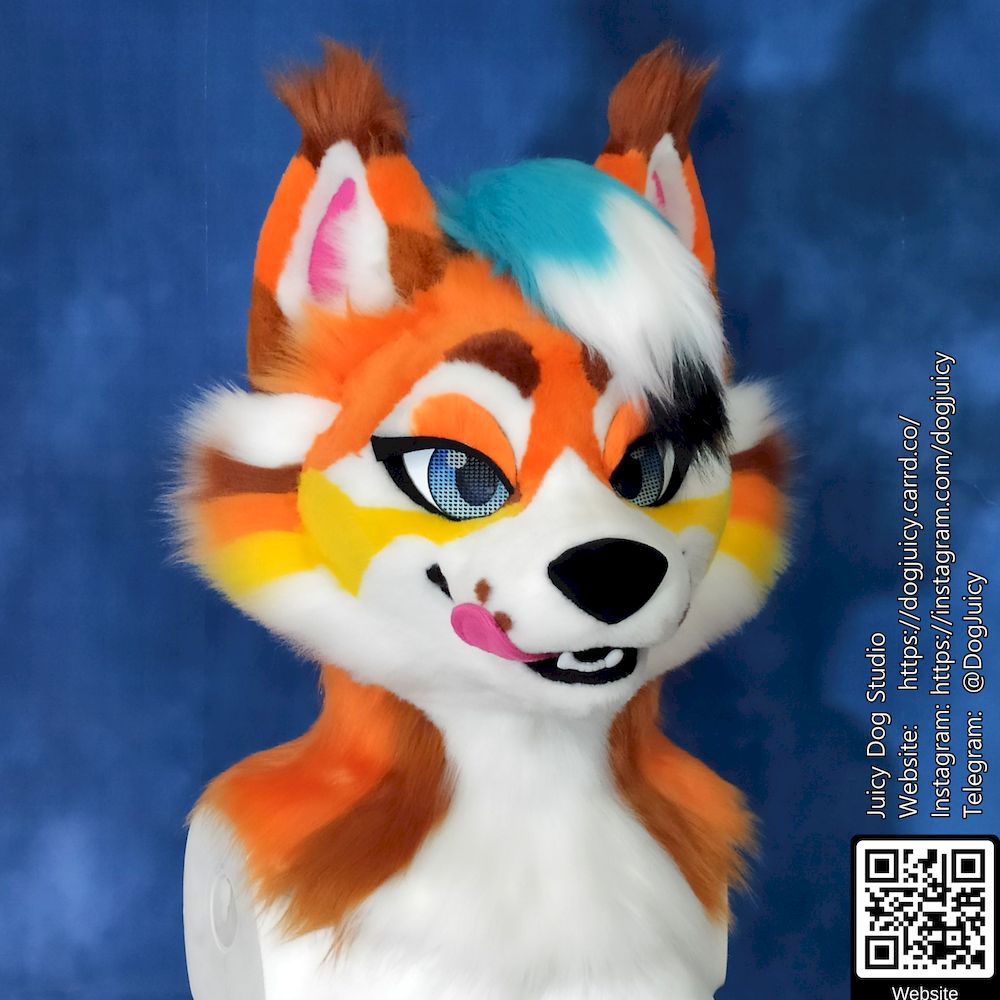 dog_juicy's tweet photo. 🍂🍬 Autumn Candy is now up for sale on @TheDealersDen! 🧡✨
A bright, sweet and super cute orange premade, perfect for adding some color to your autumn! 🦊💖
#dogjuicy #furry #fursuit #fursuitmaker #fursuitphoto #furryfandom #fursuitpartial #fursuitforsale #fursuitsale https://t.co/22KXNCkaVG