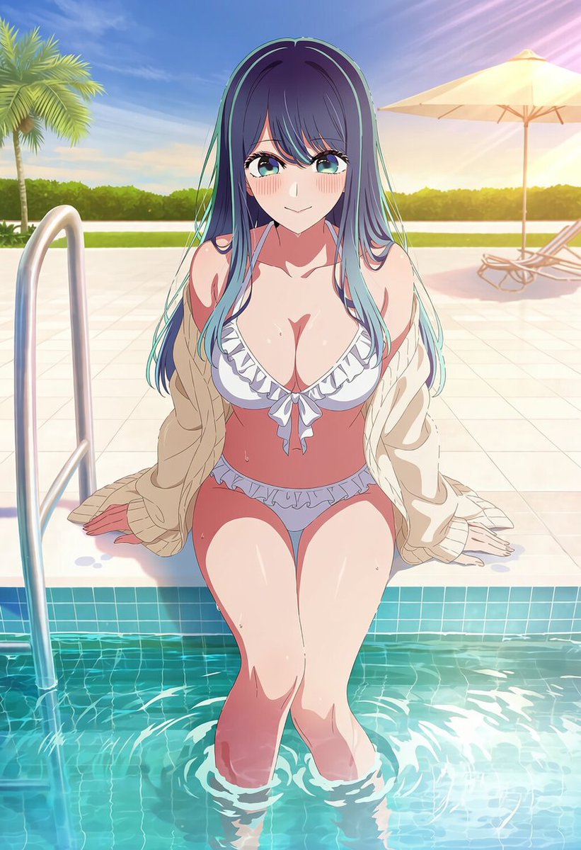AliviaCoreiqrr's tweet photo. ひなたのプールサイドで、ひとやすみ☀️
「…見てた? 冷たくて気持ちいいよ」

黒川あかね(推しの子)
#推しの子 #水着
SFW illustration / no nudity https://t.co/GkT4rgxAFM