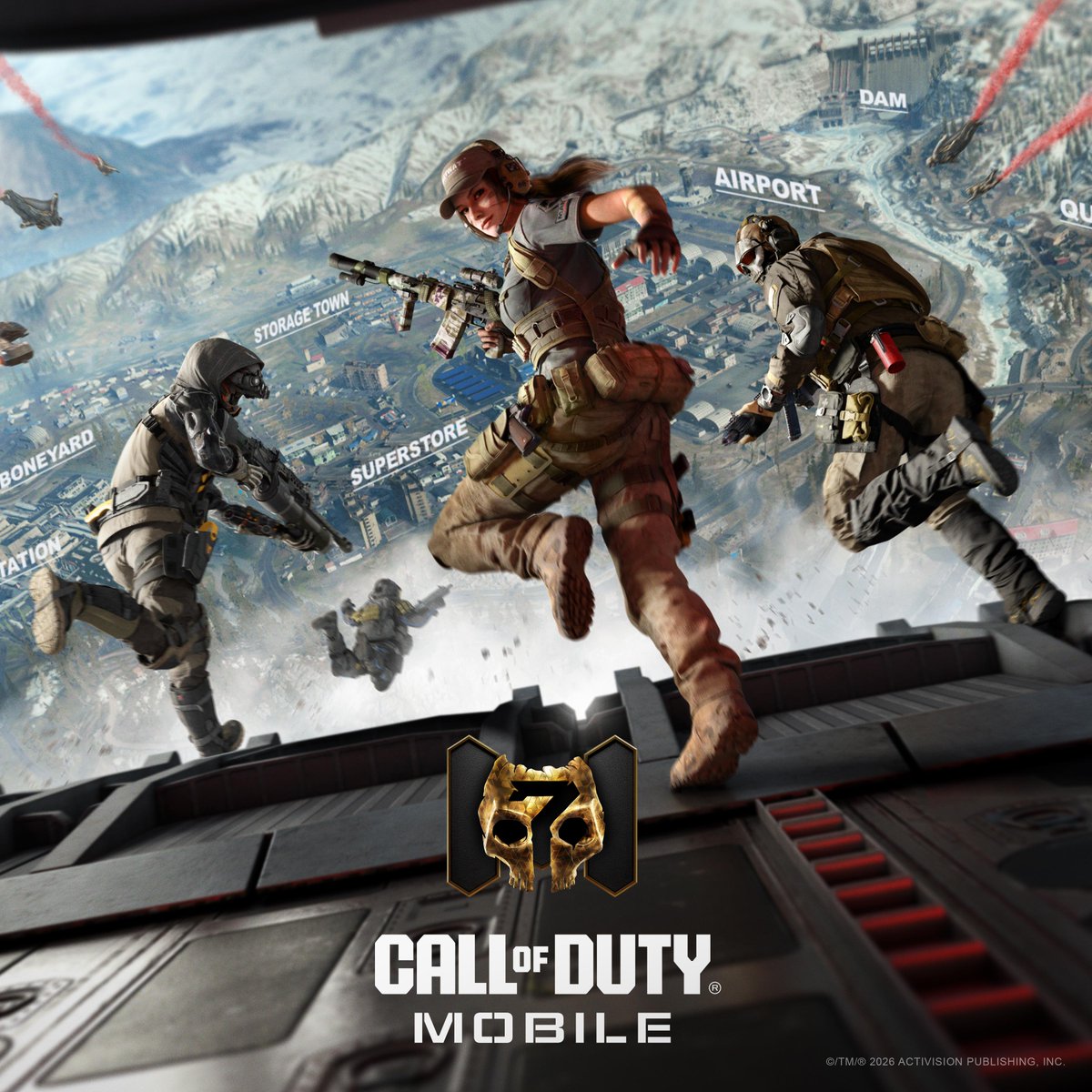 PlayCODMobile's tweet photo. Iconic sights. Fresh fights. 

The new era of CODM Battle Royales begins November 12th UTC 🫡 https://t.co/XzhCnZjqiV