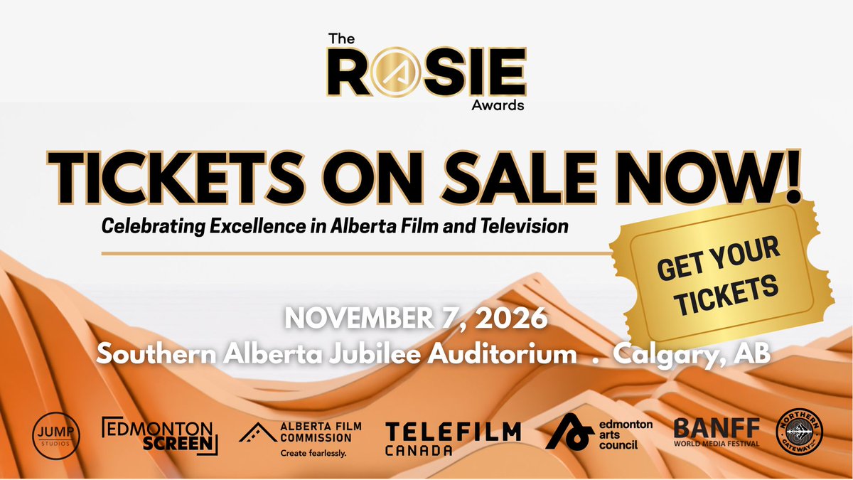 YourAMPIA's tweet photo. 🏨 Rosie Awards Hotel Rate Extended

Planning to attend the 2026 Rosie Awards in Calgary? The discounted group rate at The Westin Calgary Downtown has been extended to October 9.

✨ Join us November 7 at the Jubilee Auditorium and book your hotel now to take advantage of the discounted rate.

🎟️ AMPIA members receive 20% off Rosie Awards tickets.

📰 Read Avenue’s article about the upcoming Rosie Awards and learn more about this year’s celebration: https://t.co/cbteC04X3B 

👉 Click to reserve your tickets: https://t.co/helzFN8VNt 
👉 Click to book your hotel: https://t.co/BkyW43C24n 

#RosieAwards #AMPIA #AlbertaFilm #AlbertaScreenIndustry #CalgaryEvents