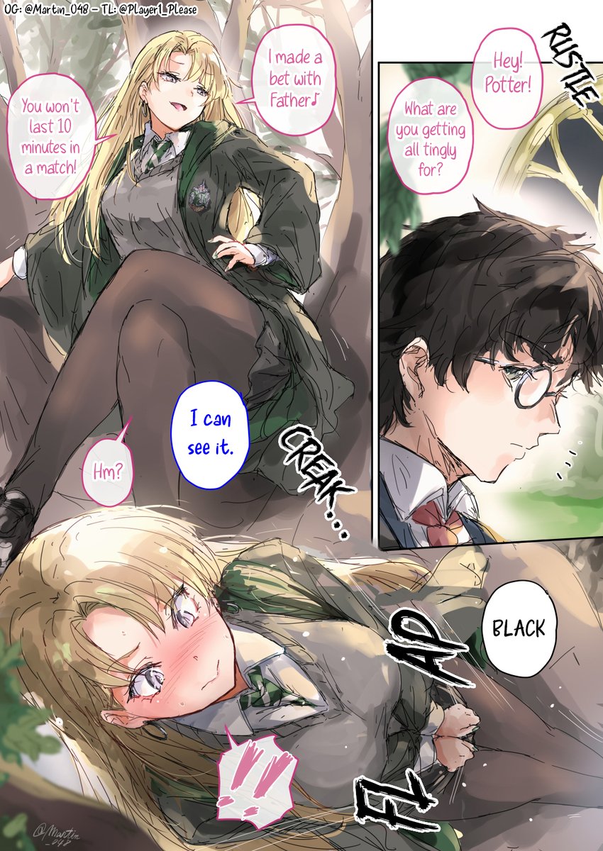 Player1_Please's tweet photo. Malfoy Looking Down from the Tree
Eng ver, please support the artist if you like their works, thank you💝 https://t.co/7Z4zfElqHS