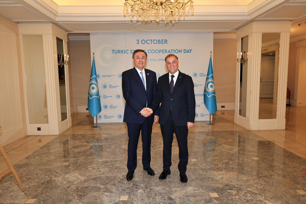 nuriaslan_tr's tweet photo. Türk Devletleri İşbirliği Günü vesilesiyle düzenlenen resepsiyonda, Türk dünyasının kıymetli temsilcileriyle bir araya geldik.

Görev süresini tamamlayan Türk Devletleri Teşkilatı Genel Sekreteri Sayın Büyükelçi Kubanıçbek Ömüraliyev’e bugüne kadarki katkıları için teşekkür ediyor, bundan sonraki çalışmalarında başarılar diliyorum.

Ortak tarihimizden, kültürümüzden ve kardeşlik bağlarımızdan aldığımız güçle Türk dünyası arasındaki dostluk ve dayanışmanın daha da büyümesini diliyorum.