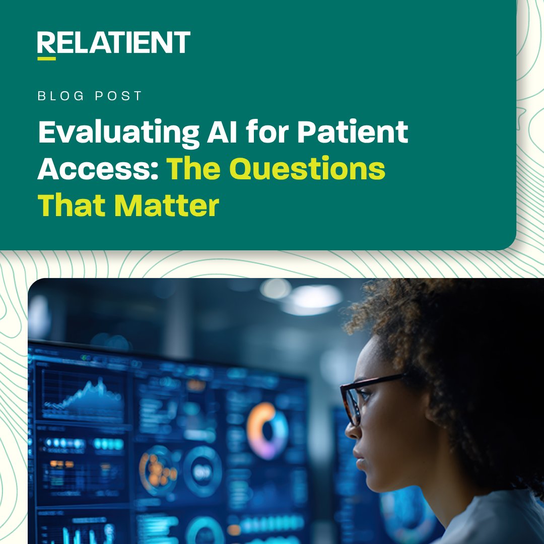 Relatient's tweet photo. AI patient access demos show the clean scenario. Your scheduling rules are not clean. The questions that separate strong platforms from convincing pitches: https://t.co/8rDtoriCyx https://t.co/jfnbegCjZg