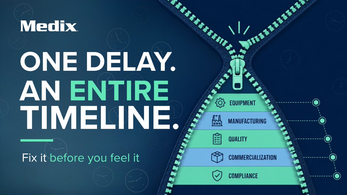 medixteam's tweet photo. ⏱️ Manufacturing has a long memory.

A one-day validation delay can influence production schedules, resources, and priorities long after the original issue is resolved.

Here's why acting early matters:  https://t.co/fmAbSMi5Fs https://t.co/x0vPY6TCMU