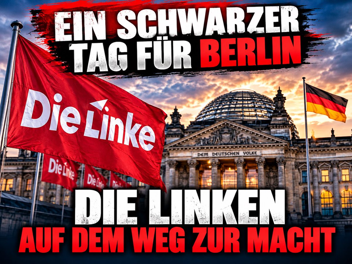 NaunheimSt77438's tweet photo. 🚨 Das Schlimmste, was Berlin passieren kann: Die Linke auf dem Weg zur Macht! 🇩🇪

#Berlin #DieLinke #RotRotGrün https://t.co/hcLciTDsdF