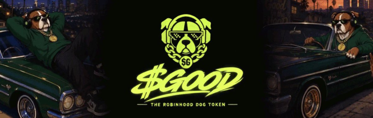 fanrobinhood's tweet photo. $GOOD isn’t just another dog coin.

It represents the crypto hood - every Discord, Telegram, X Space, meme and holder grinding through the trenches.

Every hood needs something $GOOD.

The Good Dog is watching. 🐕👀

0x5f62C57e5C537887117EeF828b7E3Ad41C009FEb 

Chart: https://t.co/q7ZpguttQL