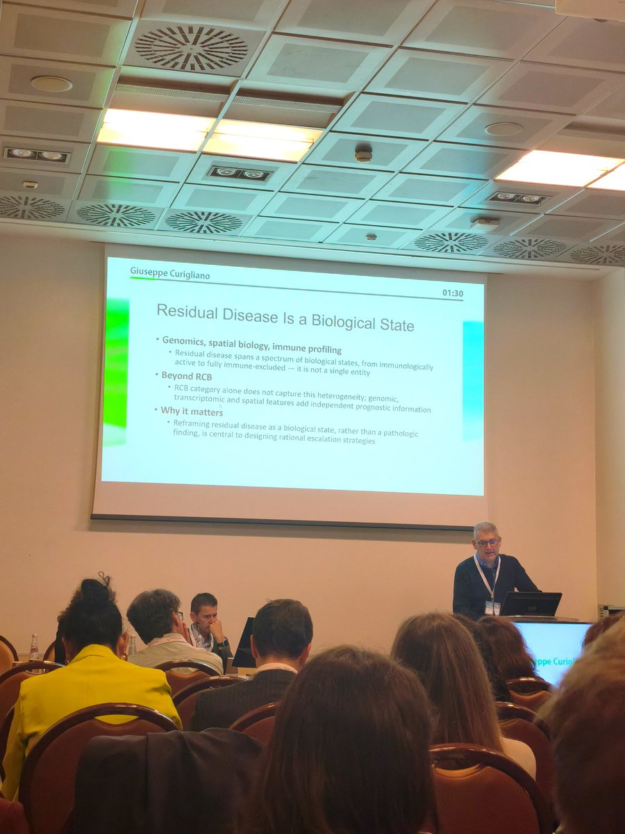 MariValzano's tweet photo. #FlorenceOncology26 | #TNBC
Residual disease is not just pathology—it is biology.
The challenge: who needs post-neoadjuvant escalation, and with which strategy?
#BreastCancer #PrecisionOncology https://t.co/U1hmO0C7OV