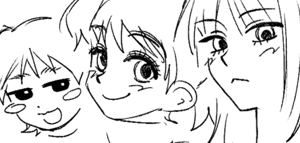 Ka_Te_03Y's tweet photo. 描き分けやすいな～この子達 https://t.co/8YsGQNMOZT