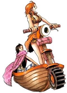 aquarobinn's tweet photo. Robin being more than happy to go along with whatever Nami has planned is the cutest thing ever. https://t.co/0ZcWbec7Hp