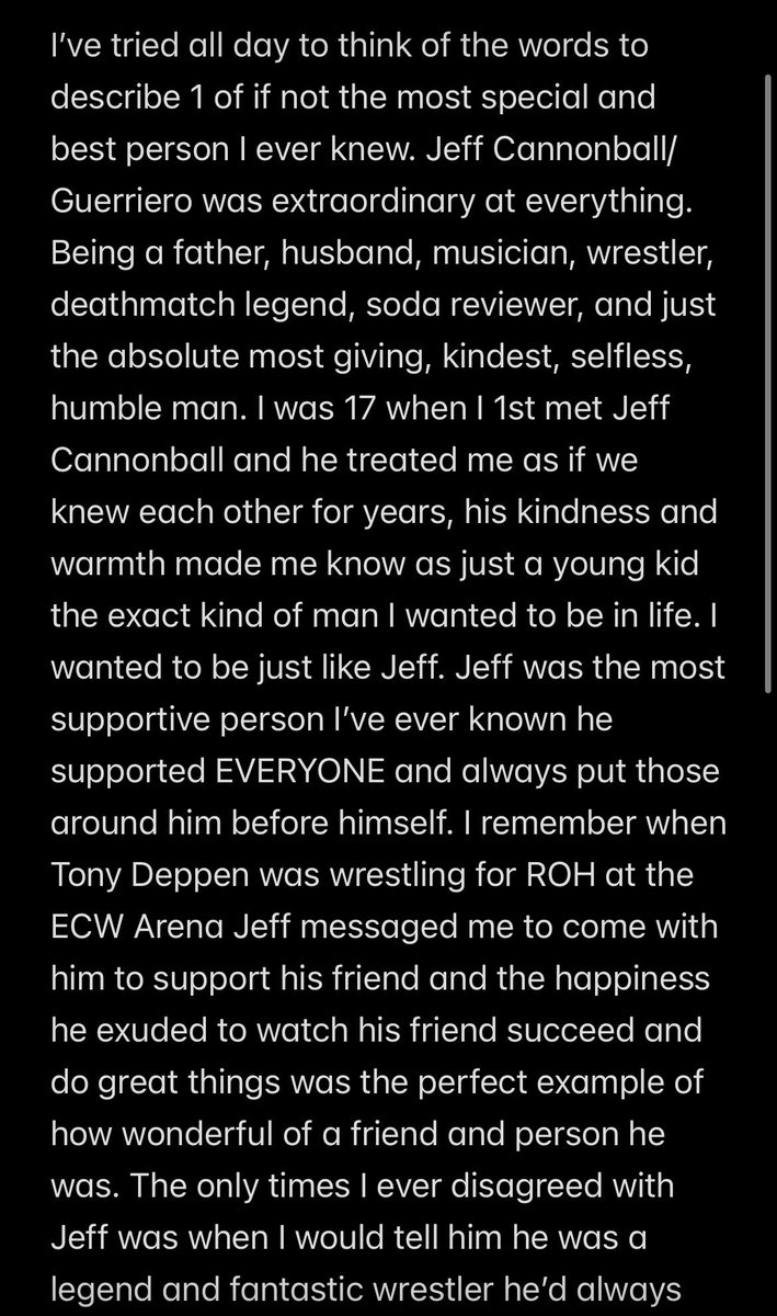 SaveUsSean's tweet photo. For my friend Jeff Cannonball/Guerriero

The most special gift of a person, I love you Jeff https://t.co/JS89MQgIfI