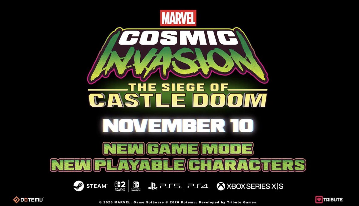 TheKennyEstes's tweet photo. #MarvelCosmicInvasion DLC The Siege of Castle Doom is coming out November 10, my birthday!

Wow, they shouldn’t have (I know it’s a coincidence, but I can still pretend 😅).

#MarvelComics #videogames #gaming #gamer https://t.co/6QJ3ZnjuF3