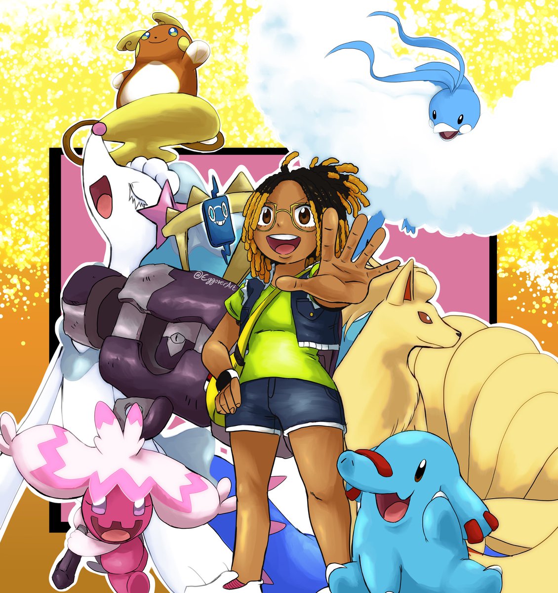 EggoverArt's tweet photo. Pokemon Trainer and team commission for an upcoming variety streamer.
#pokemon #Pokemonartㅤ #commissionㅤ https://t.co/TnW98j0h6i
