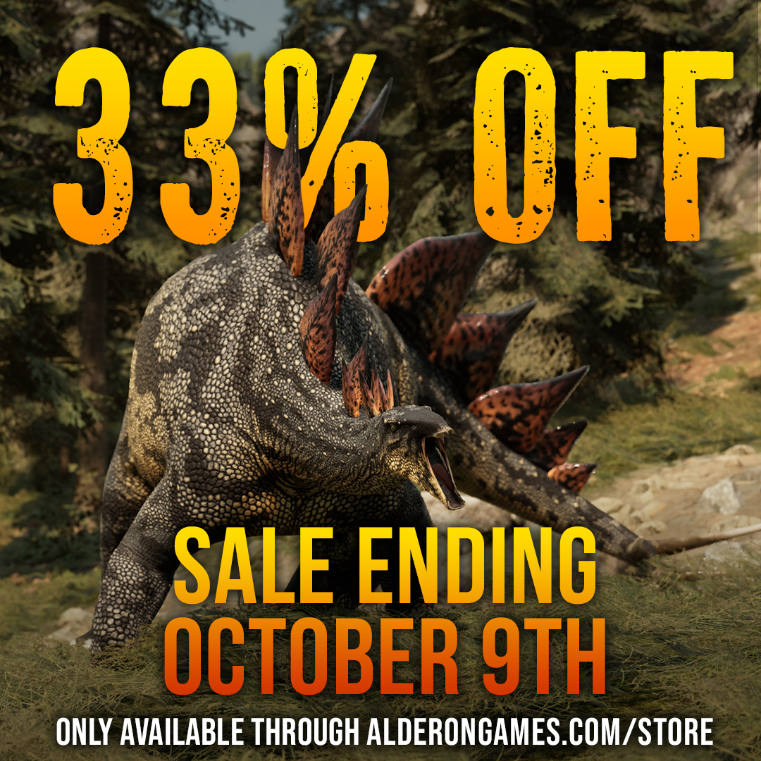 pathoftitans's tweet photo. Alderon Games sale ends October 9th! Save 33% off your purchase and begin your life as a dinosaur in Path of Titans!

Only available through https://t.co/jaROEtvpdb

#pathoftitans #dinosaurs #dinosaurgame #game #gaming #deals #gamesale #sale https://t.co/J17xpJMOor