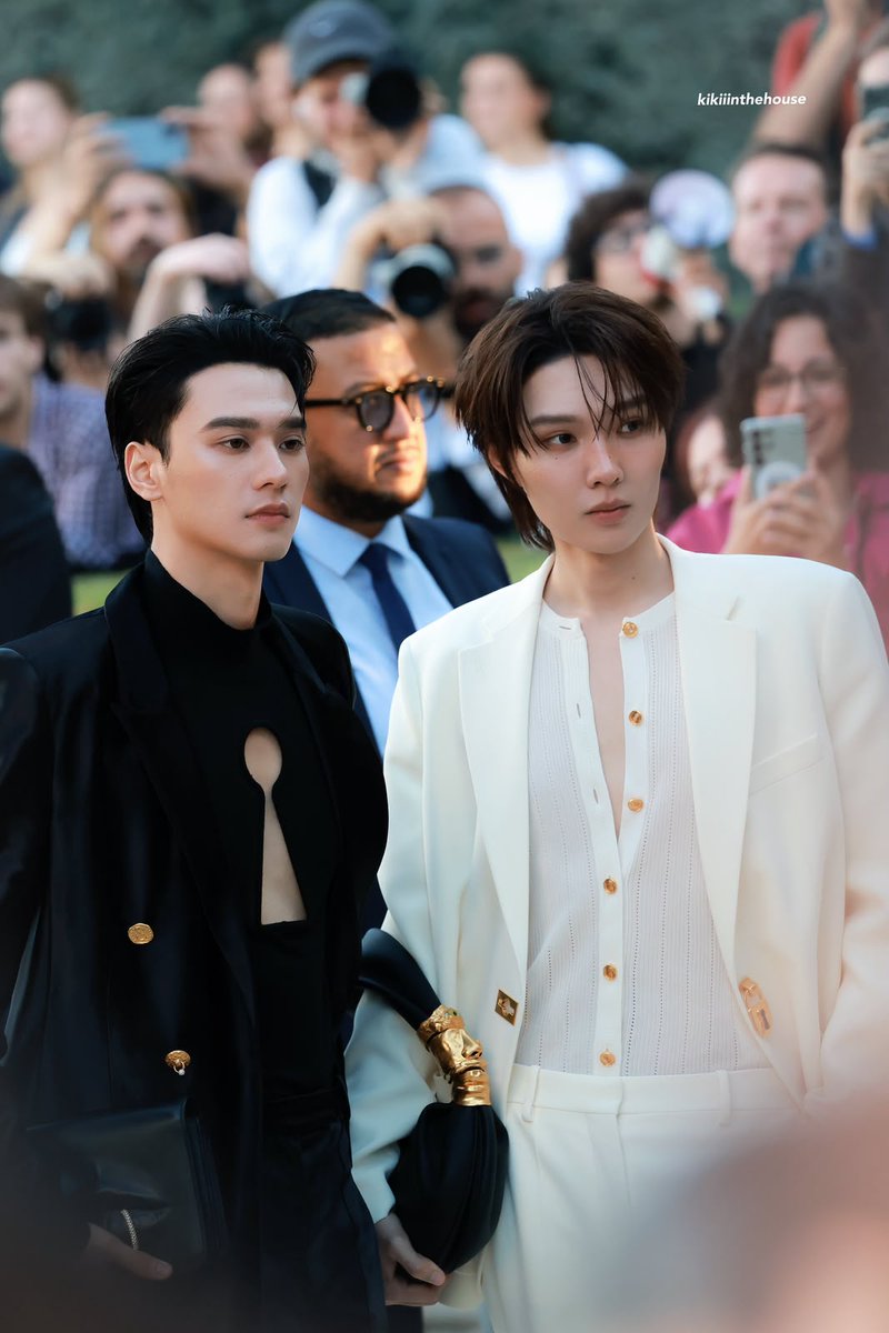 TheePopCore's tweet photo. Namping Napatsakorn and Keng Harit dominated Paris Fashion Week in media impact, ranking as the two most mentioned male celebrities with 6.03% and 5.96% share of voice, respectively.

— Together, they drove over 11.99% of the conversation about the event. https://t.co/exuVDvsYNM