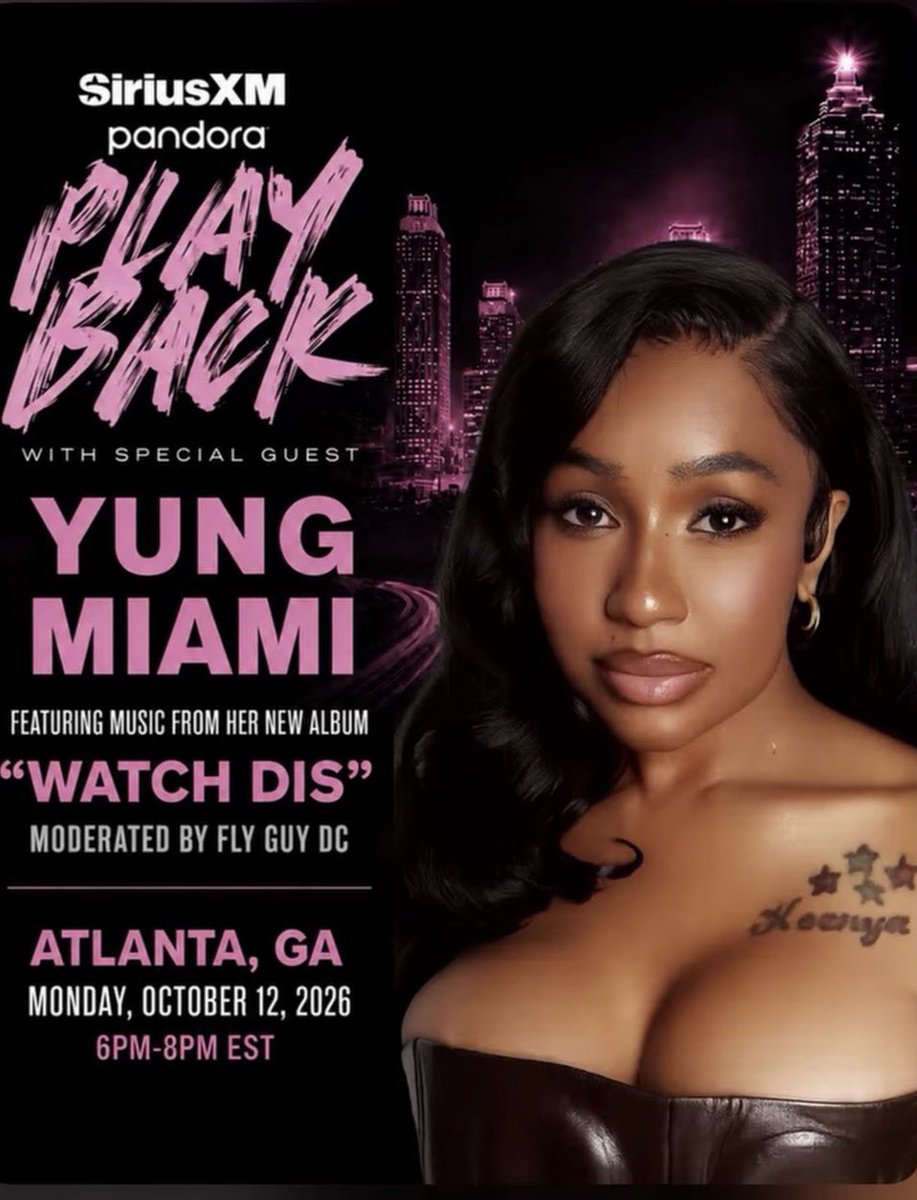 SikiraT's tweet photo. Ayyyyye radio friend poster child is adding me to the list; we in therrre !🥰 #SiriusXM #Pandora #YungMiami #PlayBack #NewAlbum #WatchDis #AlbumRelease #FlyGuyDC #QualityControlMusic #CityGirls #YungMiami #CareshaPlease #NewMusic #AtlantaEvents #SoldOut #Event #ATL #PosterChild💽 https://t.co/fSAbzGYIKR
