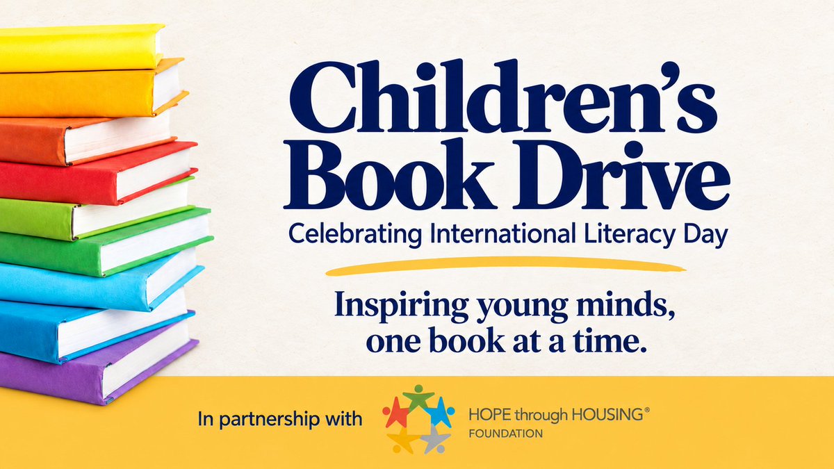MobilityWare's tweet photo. In honor of International Literacy Day, MobilityWare partnered with Hope through Housing Foundation for a children’s book donation drive, supporting opportunities for young readers to learn, imagine, and explore.

#InternationalLiteracyDay #GivingBack #ChildrensLiteracy https://t.co/6DisYWHguO