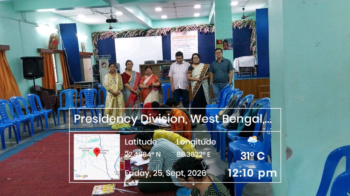 vjrcsmc's tweet photo. Vijaygarh Jyotish Ray College organized a drawing competition titled “25 Crore Bachche ke Sapno ka Bharat” on 25 September 2026 at Rabindra Sabhagriha. School and college students participated in the competition on the themes “Viksit Bharat Sankalp” &amp; “25 Years of Service Work.” https://t.co/IcVLCw9ZIu