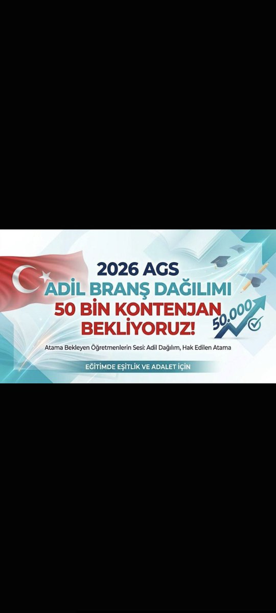 bed27747's tweet photo. Ders saatleri ve sahadaki gerçek alan ihtiyaçları göz önüne alınarak adımlar atılmalıdır. 2026 AGS sonuçlarının ardından 50 bin genel kontenjan verilmeli, her alana adil kontenjan tanınmal1
@dbdevletbahceli @PrfDrFilizKilic @orhankutuk41 @husami_husami
#AdilBranşAgs50BinBahçeliden