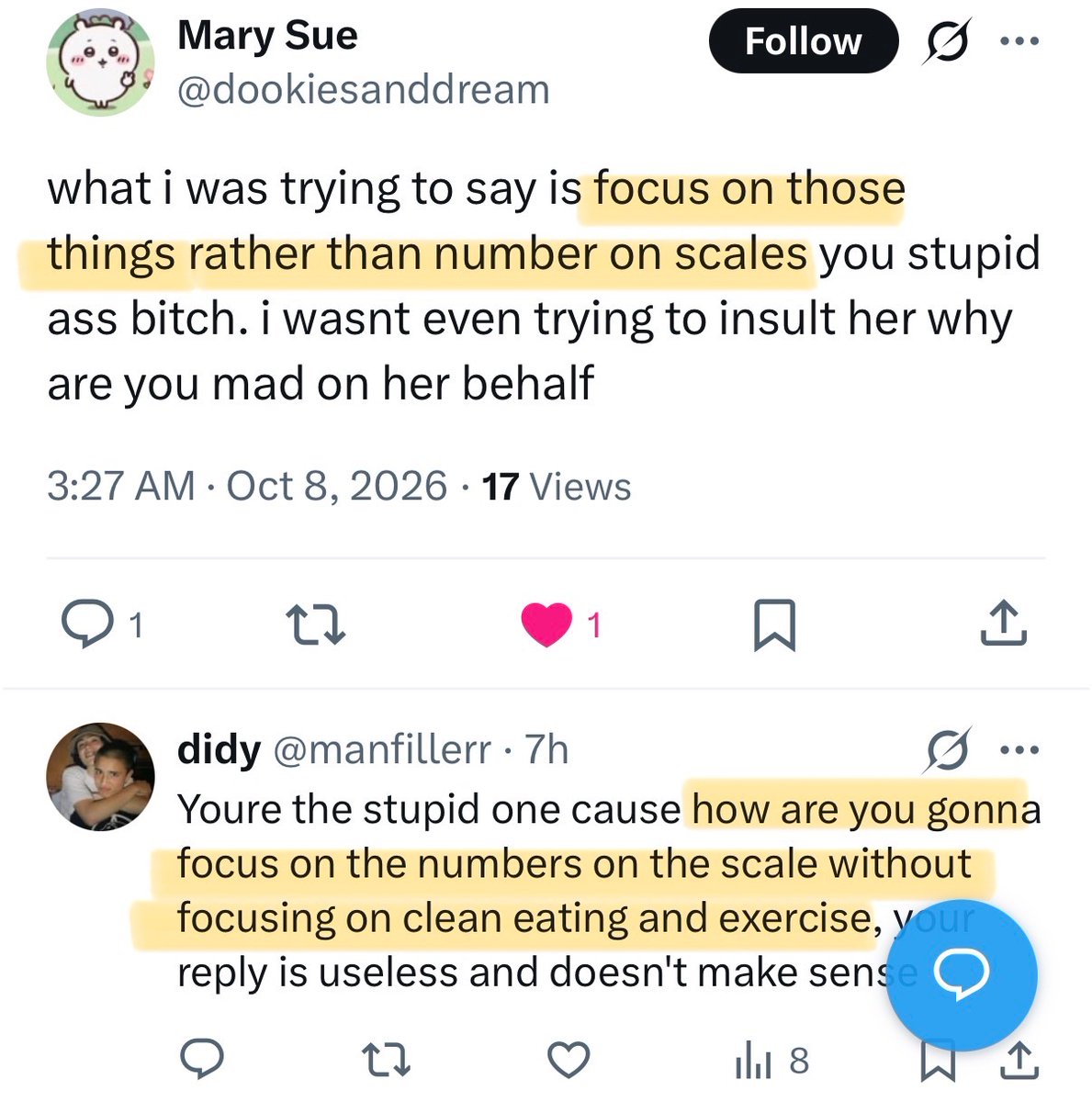 SmackyCats's tweet photo. @manfillerr @dookiesanddream @3Kae_bae3 Literally said the same thing but you have no reading comprehension. https://t.co/aBXg1HqWuT