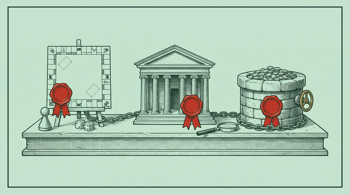 monopolydotland's tweet photo. everything from buying shares and trading company tiles to collecting rent is handled onchain.

official contracts on Robinhood Chain:

Game:
0x61813Ac3Fe5368f5CdA4325e45143e4fF5a48AEF
House:
0x6631bF33341C949c437d488727ca47bC92A881CB

both contracts can be verified on the Robinhood Chain explorer.
